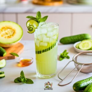 Cucumber Melon Medley Mocktail Recipe