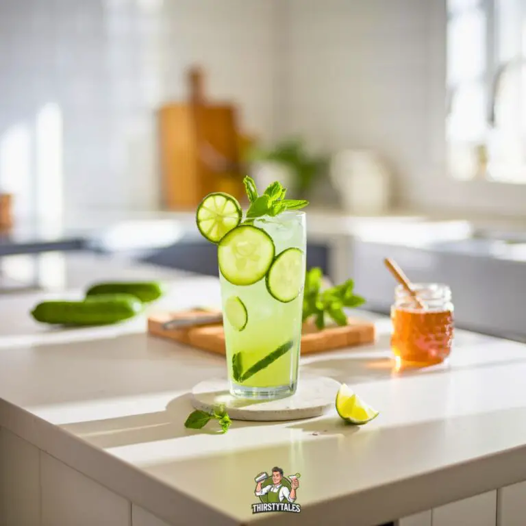 Cucumber Mint Cooler Mocktail Recipe