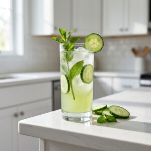 Cucumber Mint Fizz Mocktail Recipe