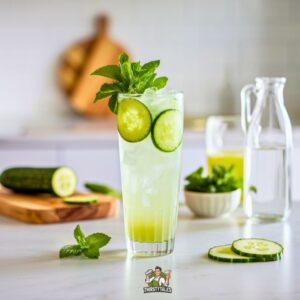 Cucumber Mint Fizz Mocktail Recipe