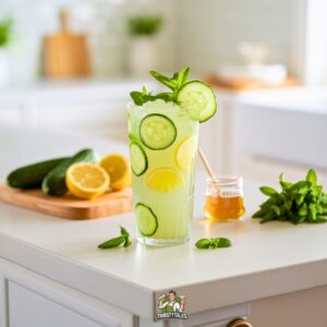 Cucumber Mint Lemonade Mocktail Recipe