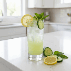 Cucumber Mint Lemonade Mocktail Recipe