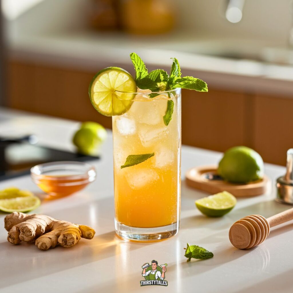 Ginger Lime Refresher Mocktail Recipe