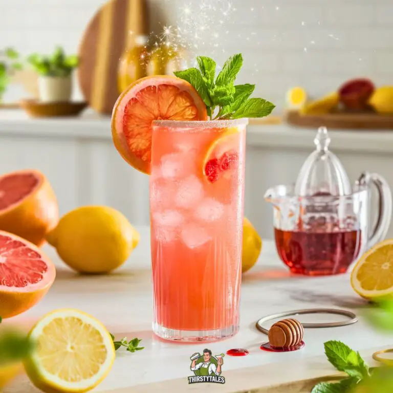 Grapefruit Lemon Cooler Mocktail Recipe