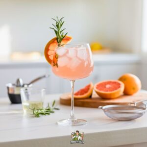 Grapefruit Rosemary Tonic Mocktail Recipe