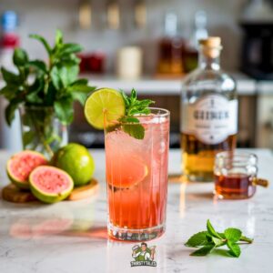 Guava Ginger Collins Cockatil Recipe
