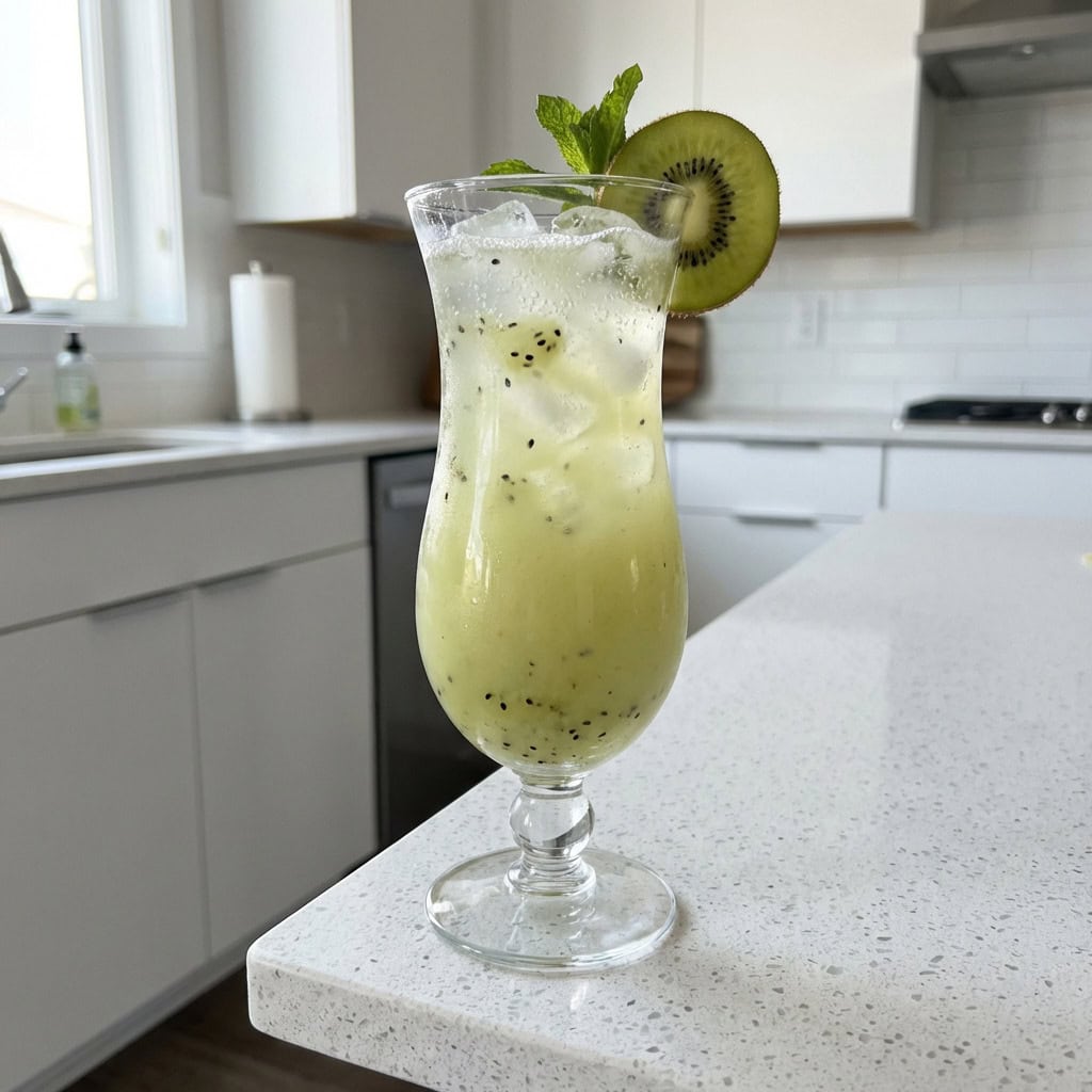 Kiwi Coconut Rum Punch Cocktail Recipe
