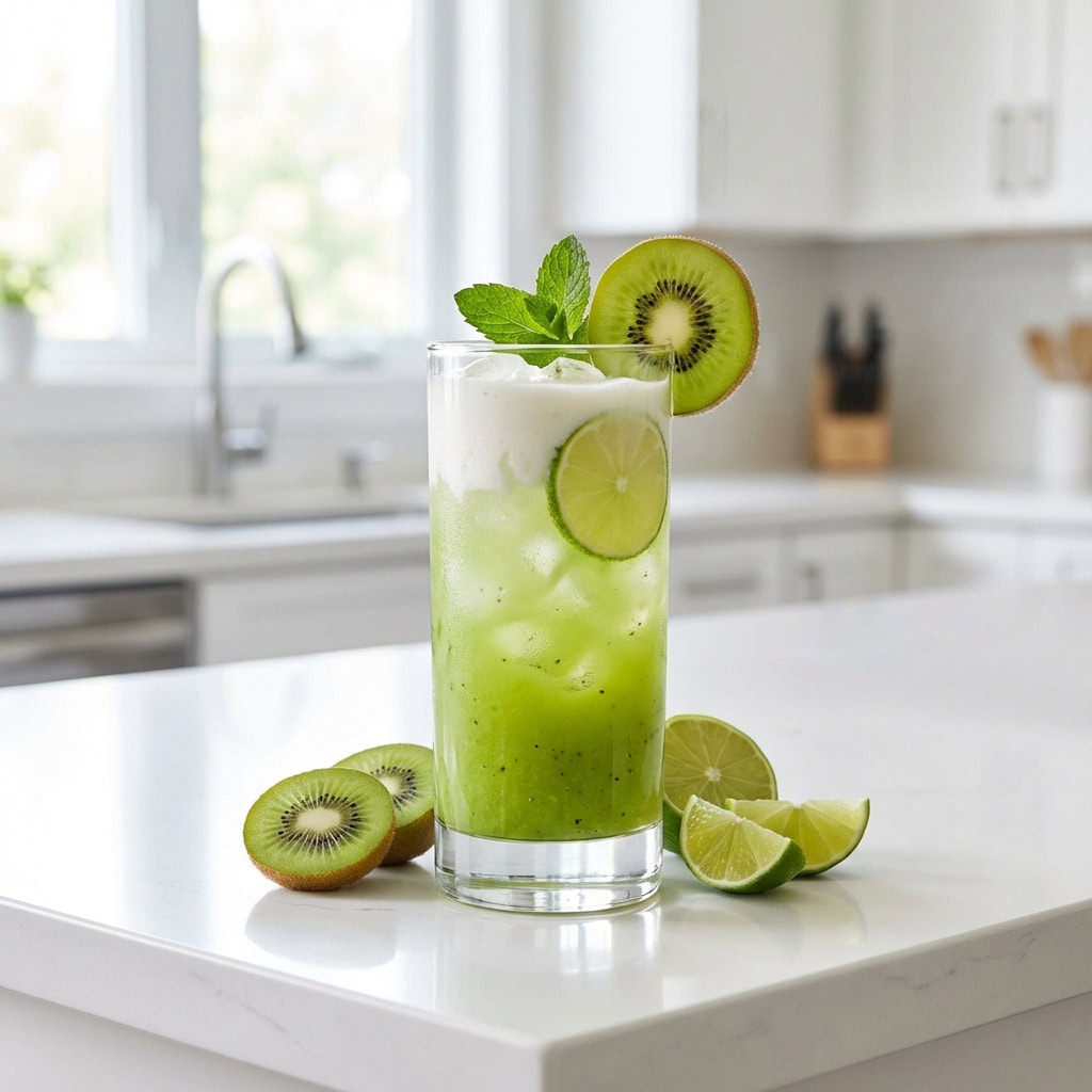 Kiwi Coconut Splash Mocktail Recipe