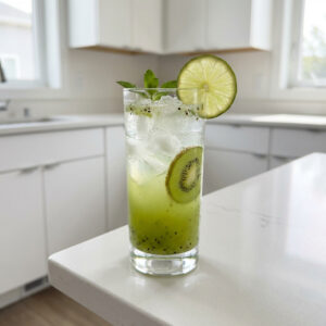 Kiwi Lime Sparkle Mocktail Recipe