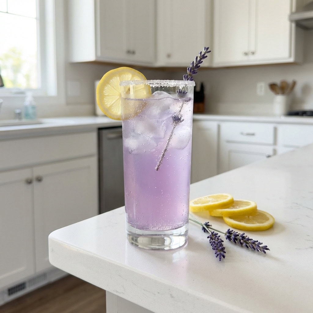 Lavender Lemon Refresher Mocktail Recipe