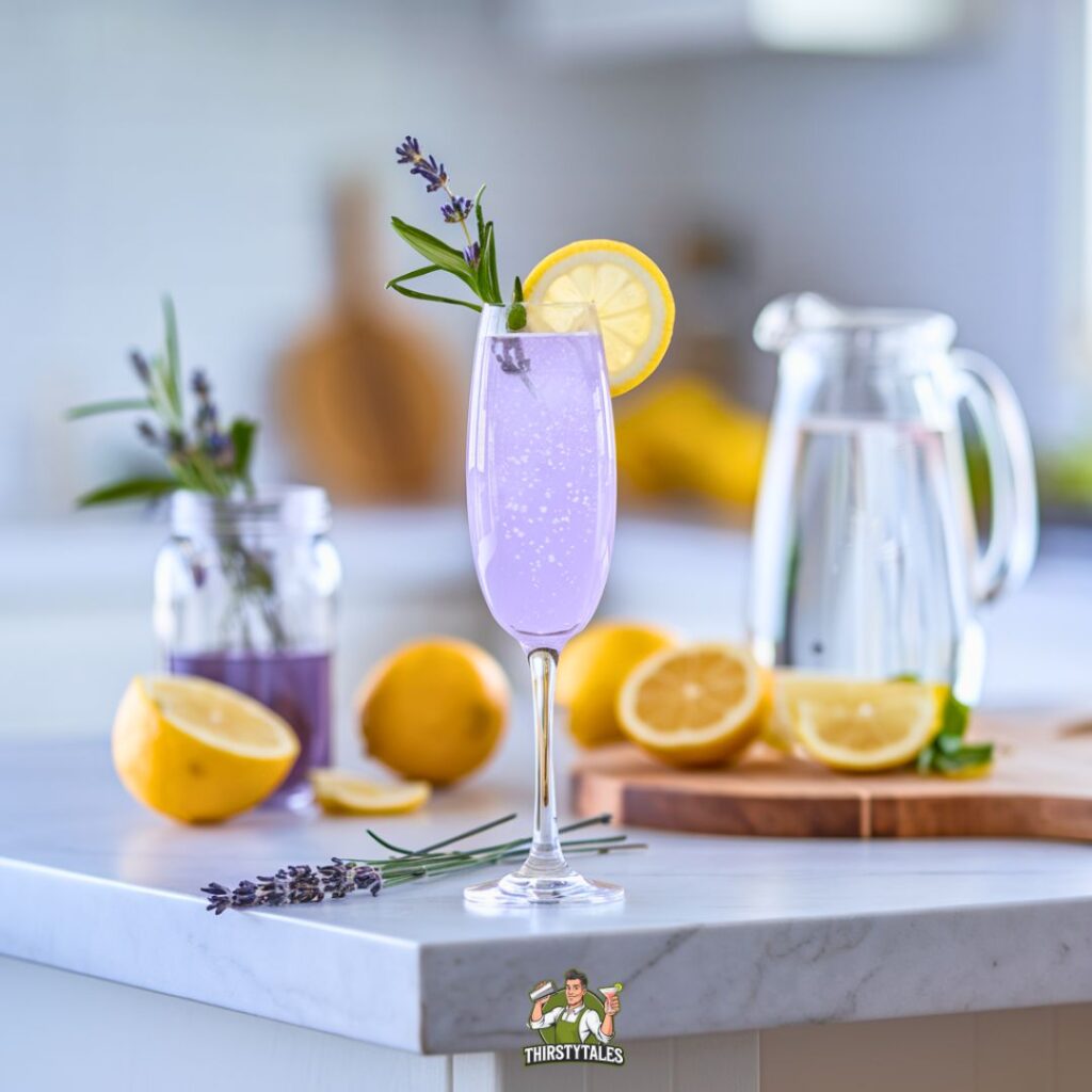 Lavender Lemon Spritz Mocktail Recipe