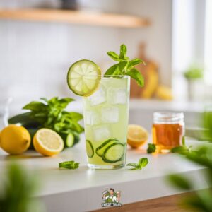 Lemon Cucumber Cooler Mocktail Recipe