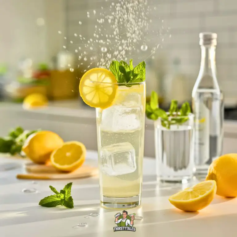 Lemon Elderflower Fizz Mocktail Recipe