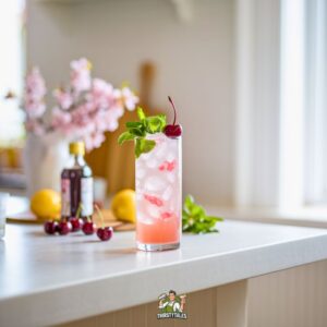 Lemon Thyme Sparkler Mocktail Recipe
