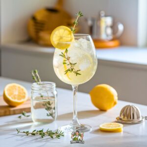 Lemon Thyme Tonic Mocktail Recipe