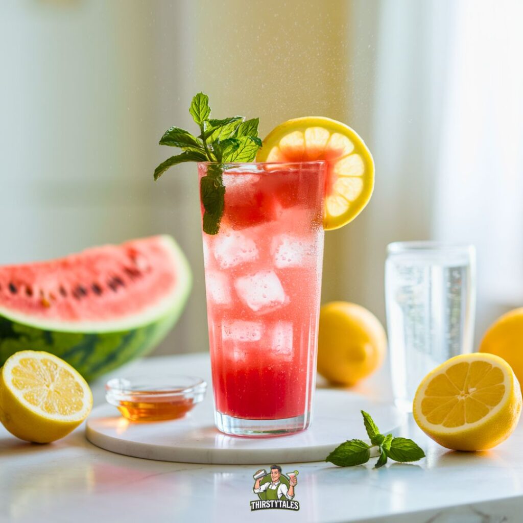 Lemon Watermelon Twist Mocktail Recipe