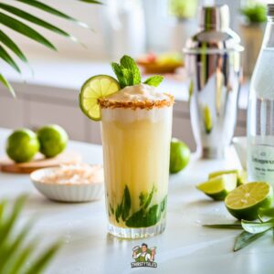 Lime Coconut Cooler Mocktail Recipe