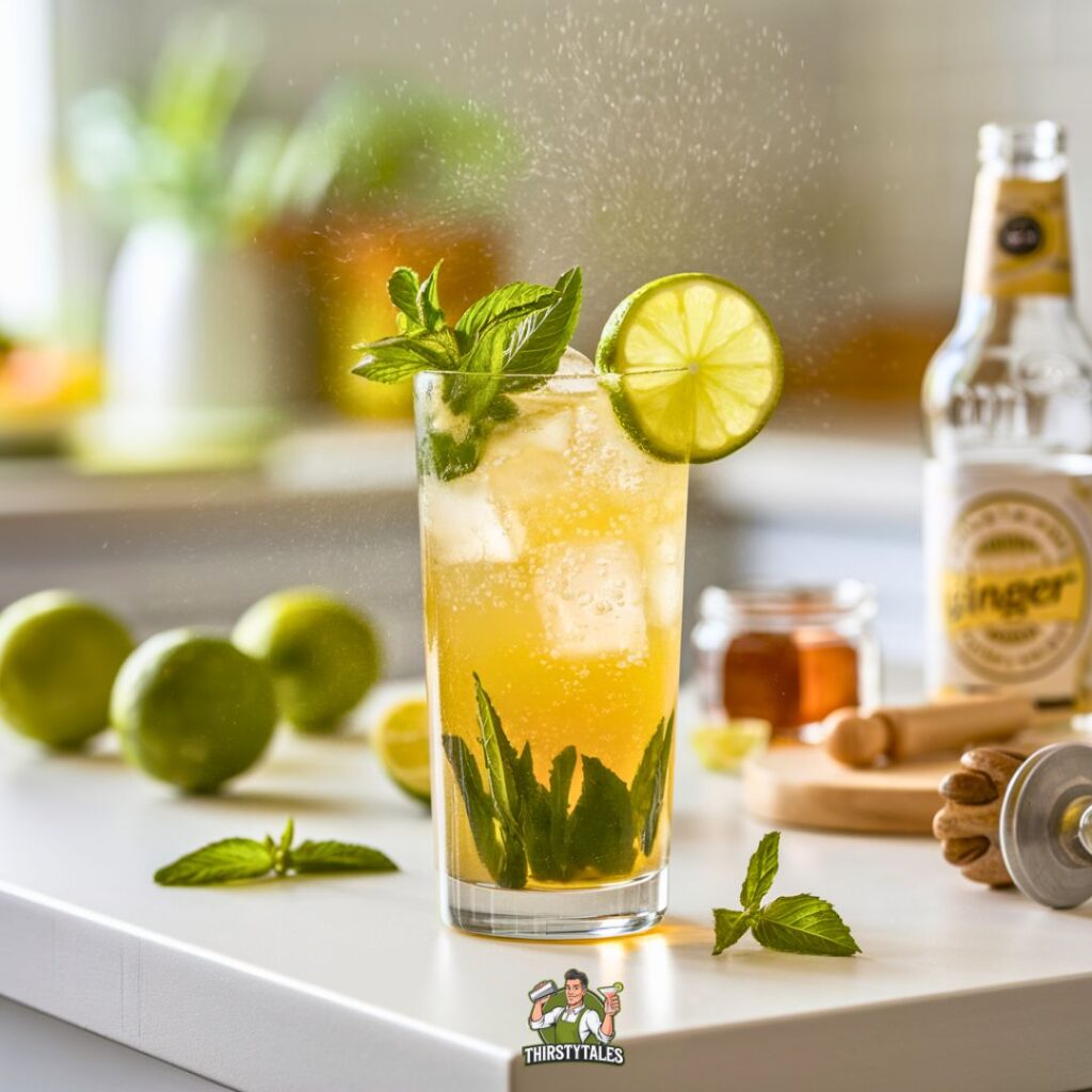 Lime and Ginger Beer Cooler Mocktail Recipe