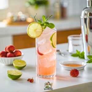 Lychee Ginger Tonic Mocktail Recipe