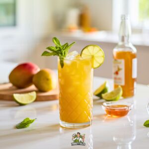 Mango Ginger Ale Mocktail Recipe