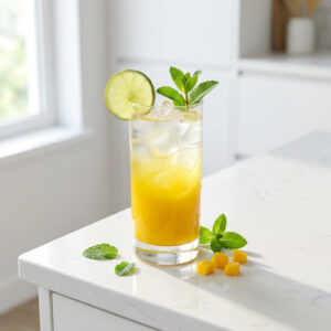 Mango Ginger Cooler Mocktail Recipe