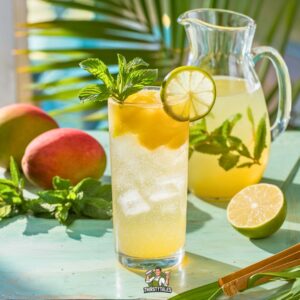 Mango Mint Breeze Mocktail Recipe