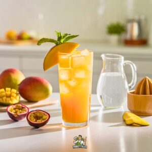 Mango Passion Fruit Mix Mocktail Recipe