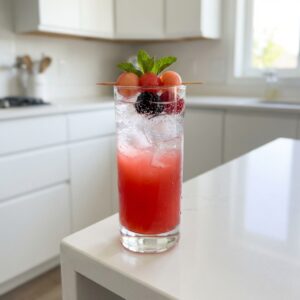 Melon Berry Cooler Mocktail Recipe