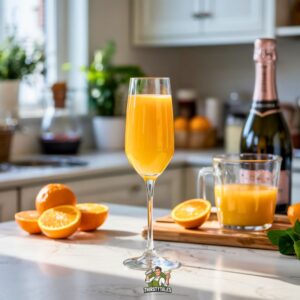 Mimosa with Fresh Orange Juice Cockatil Recipe