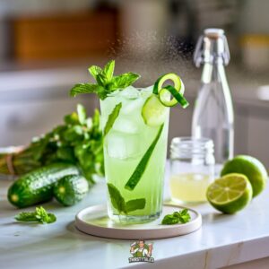Minty Cucumber Cooler Mocktail Recipe