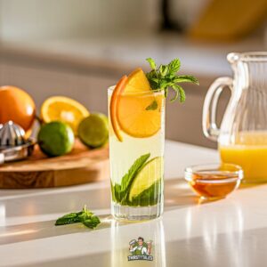 Minty Orange Splash Mocktail Recipe