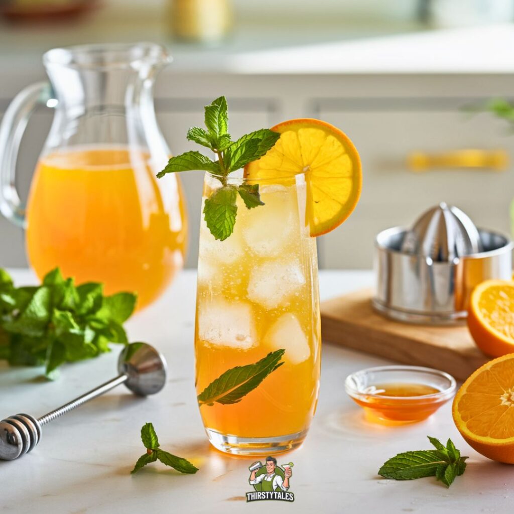 Orange Mint Quencher Mocktail Recipe