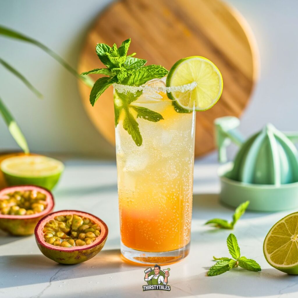 Passion Fruit Spritz Mocktail Recipe