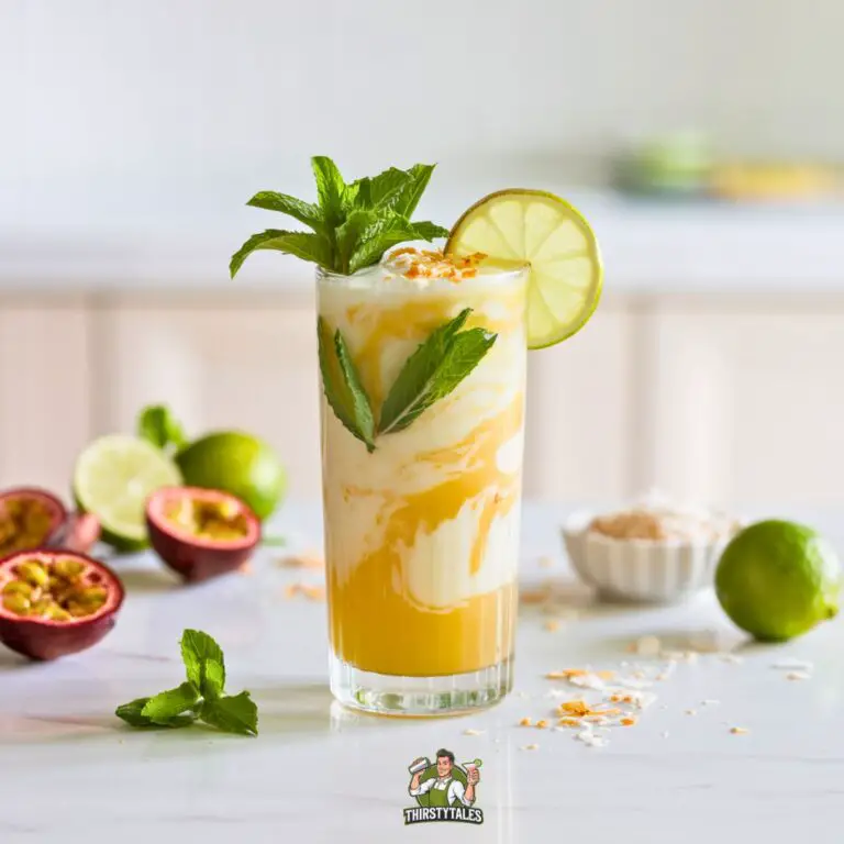 Passionfruit Coconut Quencher Mocktail Recipe