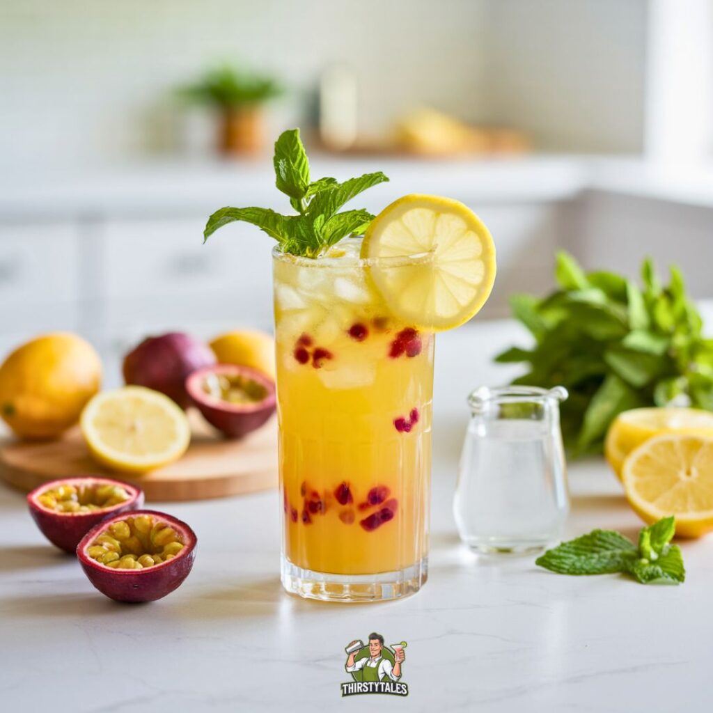 Passionfruit Lemonade Mocktail Recipe