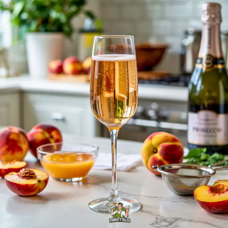 Peach Bellini with Prosecco Cockatil Recipe
