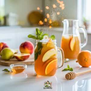 Peach Pear Punch Mocktail Recipe