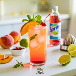 Peachy Keen Sprite Spritzer Mocktail Recipe