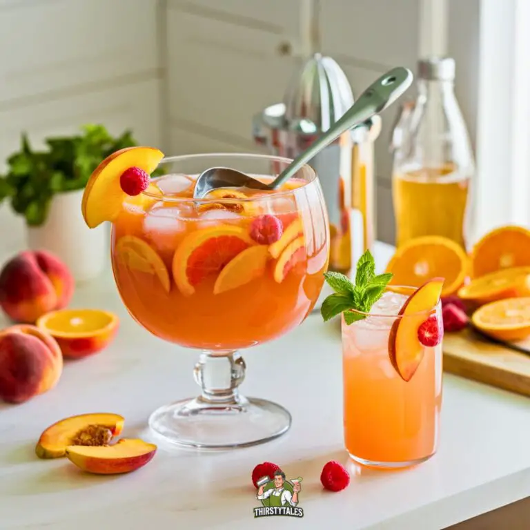 Peachy Orange Punch Mocktail Recipe