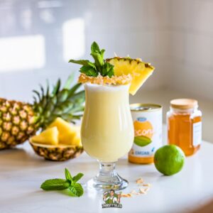 Pineapple Coconut Breeze Mocktail Recipe