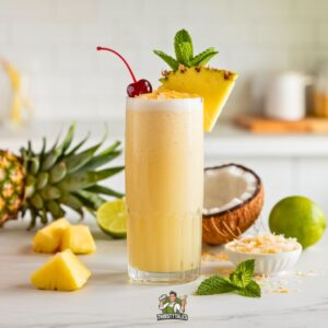 Pineapple Coconut Cooler Mocktail Recipe