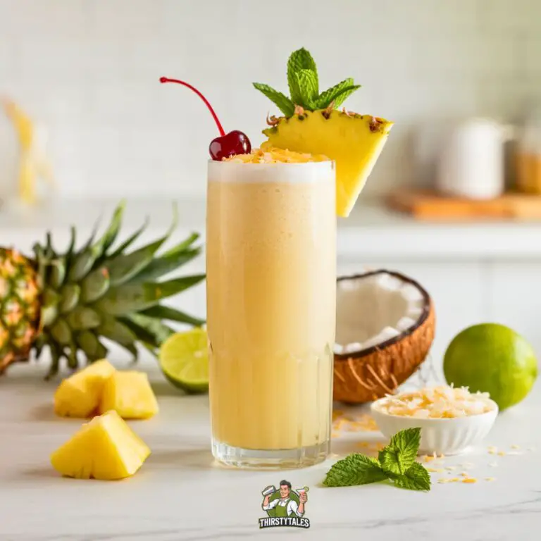 Pineapple Coconut Cooler Mocktail Recipe