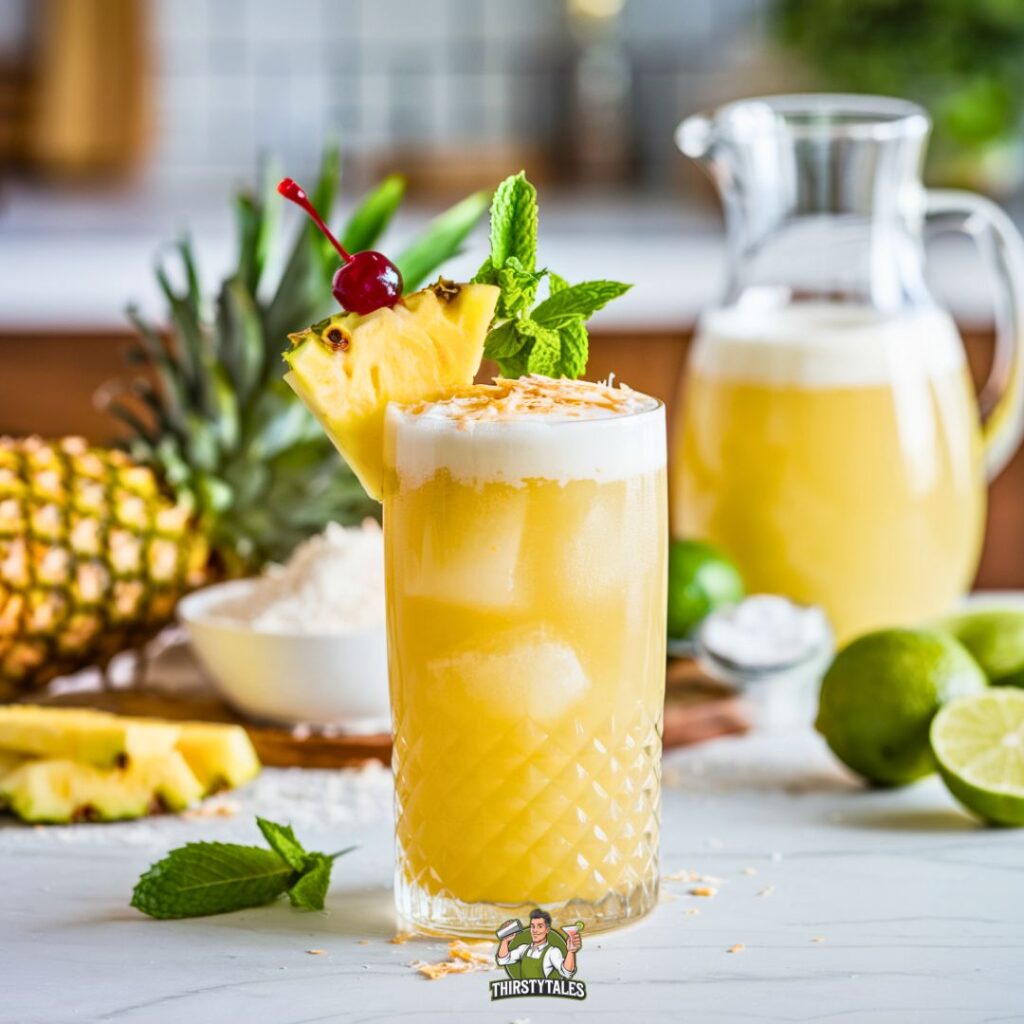 Pineapple Coconut Fizz Mocktail Recipe (1)