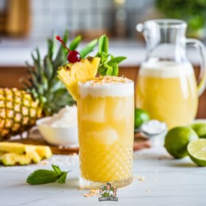 Pineapple Coconut Fizz Mocktail Recipe (1)