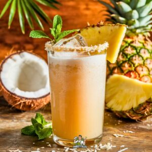 Pineapple Coconut Fizz Mocktail Recipe