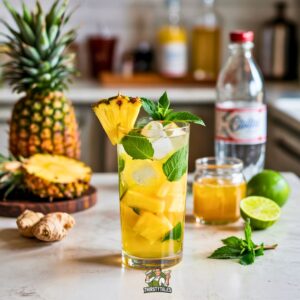 Pineapple Ginger Splash Mocktail Recipe