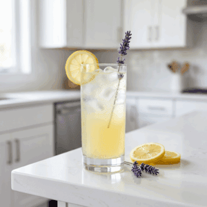 Pineapple Lavender Lemonade Mocktail Recipe