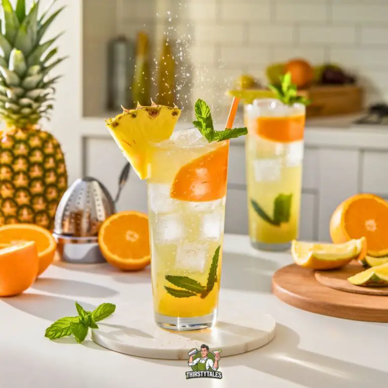 Pineapple Orange Twist Mocktail Recipe