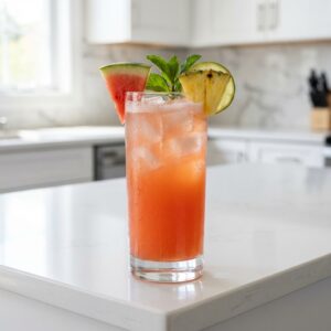 Pineapple Watermelon Quencher Mocktail Recipe