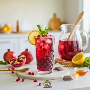 Pomegranate Iced Tea Mocktail Recipe